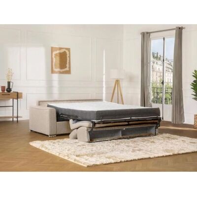 VIZIR Beiges 4-Sitzer Schlafsofa - 160cm Memory-Schaummatratze VIZIR Beiges 4-Sitzer Schlafsofa - 160cm Memory-Schaummatratze