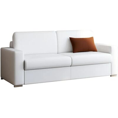 Canapé-Lit DUNLOPILLO 214x94x85 - Lit 160cm - Cuir Synthétique - Publicité Canapé-Lit DUNLOPILLO 214x94x85 - Lit 160cm - Cuir Synthétique - Publicité