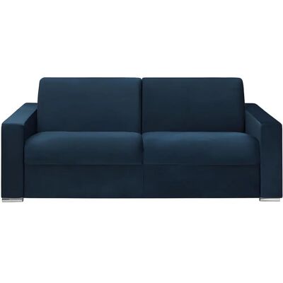 Dunlopillo CALITO 160 cm Samt Blau Schlafsofa Dunlopillo CALITO 160 cm Samt Blau Schlafsofa