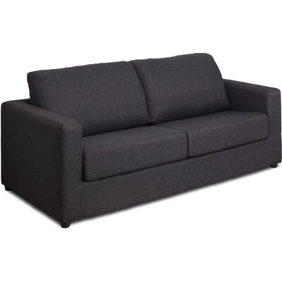 Vente-unique Graues Stoff 3-Sitzer Schlafsofa - Bettsofa Vente-unique Graues Stoff 3-Sitzer Schlafsofa - Bettsofa