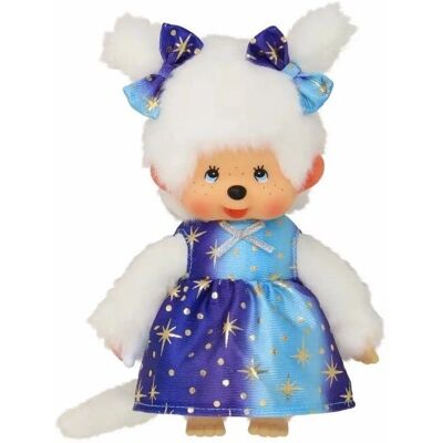 Magni Monchhichi Pink Plüschfigur mit Sternenlicht Kleid - Plüschtier Magni Monchhichi Pink Plüschfigur mit Sternenlicht Kleid - Plüschtier