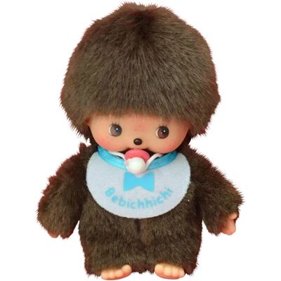 Monchhichi Pupazzo Basic Bambino Blu - Peluche Monchhichi Pupazzo Basic Bambino Blu - Peluche