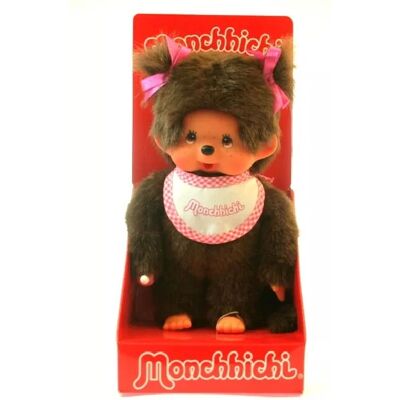 Bambola Monchhichi Sekiguchi - Ragazza Classica Rosa - 20cm Bambola Monchhichi Sekiguchi - Ragazza Classica Rosa - 20cm