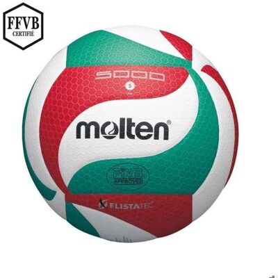 Molten V5M5000 - Balón de voleibol verde rojo Molten V5M5000 - Balón de voleibol verde rojo