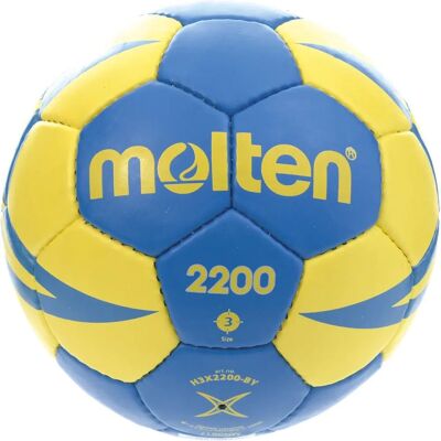 Molten HX2200 T3 - Ballon de handball unisexe bleu - Publicité Molten HX2200 T3 - Ballon de handball unisexe bleu - Publicité