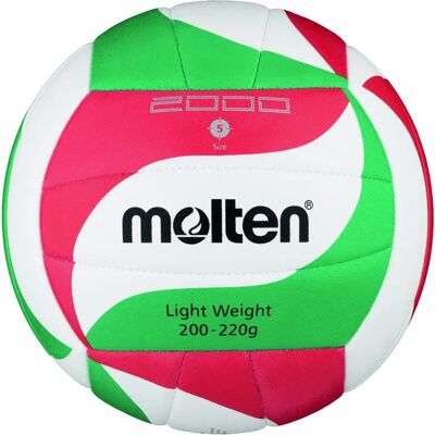 Molten Volleyball V5C1400 - Unisexe Blanc Rouge Vert - Publicité Molten Volleyball V5C1400 - Unisexe Blanc Rouge Vert - Publicité