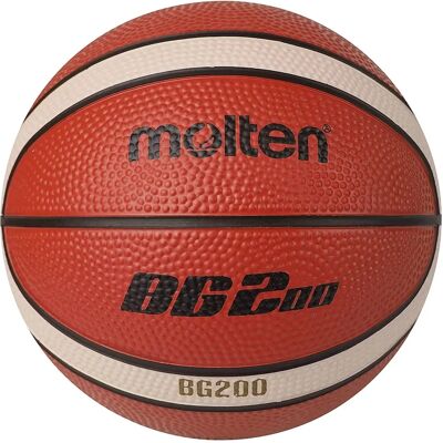 Molten BG200 - Small Rubber Basketball for Kids - Indoor Outdoor Molten BG200 - Small Rubber Basketball for Kids - Indoor Outdoor