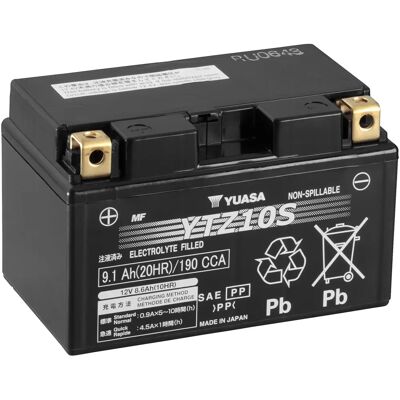 Yuasa YTZ10S Onderhoudsvrije Accu - 12V Hoge Prestatie Yuasa YTZ10S Onderhoudsvrije Accu - 12V Hoge Prestatie