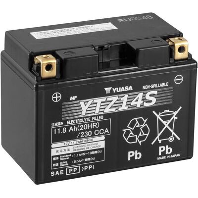 Batteria veicolo Yuasa YTZ14S - 12V, 11.8Ah, 230A Moto Batteria veicolo Yuasa YTZ14S - 12V, 11.8Ah, 230A Moto