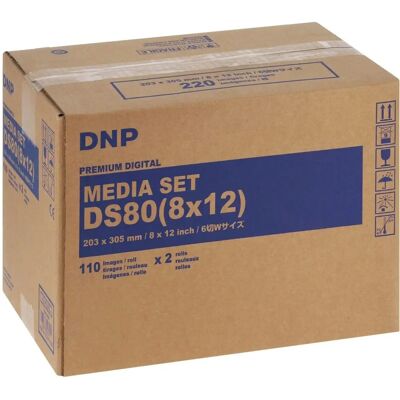 DNP DS80 Pack de Médias 8x12 - Papier Photo - Publicité DNP DS80 Pack de Médias 8x12 - Papier Photo - Publicité