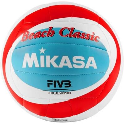 Ballon de volley-ball de plage Mikasa BV543C - T5 Adulte - Rouge - Publicité Ballon de volley-ball de plage Mikasa BV543C - T5 Adulte - Rouge - Publicité