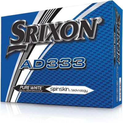 Ballons de golf Srixon AD333 - Blanc - 1 douzaine Ballons de golf Srixon AD333 - Blanc - 1 douzaine