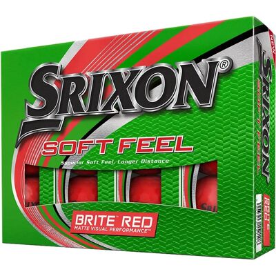 Ballons de Golf Srixon Soft Feel 2020 - Rouge - Publicité Ballons de Golf Srixon Soft Feel 2020 - Rouge - Publicité