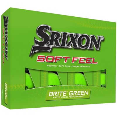 Balles de golf Srixon Soft Feel Brite - Vert - Publicité Balles de golf Srixon Soft Feel Brite - Vert - Publicité