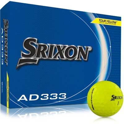 Ballons de golf Srixon AD333 2024 - Jaune - Publicité Ballons de golf Srixon AD333 2024 - Jaune - Publicité