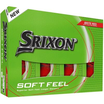 Srixon Soft Feel Brite - Balles de golf rouges - Publicité Srixon Soft Feel Brite - Balles de golf rouges - Publicité