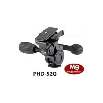 Velbon PHD-52Q Magnesium Stativkopf - 3D Schwarz - 5kg Velbon PHD-52Q Magnesium Stativkopf - 3D Schwarz - 5kg