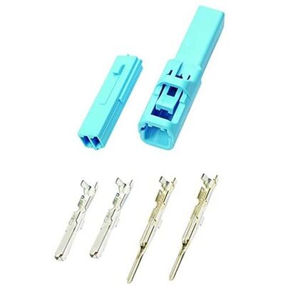 Connecteurs Bleus 2 Broches Daytona pour Clignotants Honda - Type 050 - Publicité Connecteurs Bleus 2 Broches Daytona pour Clignotants Honda - Type 050 - Publicité
