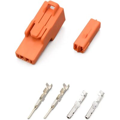 Connecteurs orange 2 broches pour indicateurs Honda - Connecteurs électriques - Publicité Connecteurs orange 2 broches pour indicateurs Honda - Connecteurs électriques - Publicité