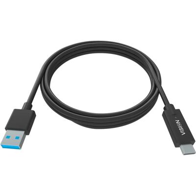 Câble USB Vision TC 2MUSBCA/BL - 2m - USB A à USB C - Noir - Publicité Câble USB Vision TC 2MUSBCA/BL - 2m - USB A à USB C - Noir - Publicité