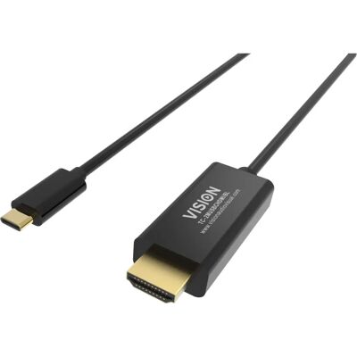 Vision TC-2MUSBCHDMI/BL - 2 m USB-C HDMI Kabel Vision TC-2MUSBCHDMI/BL - 2 m USB-C HDMI Kabel