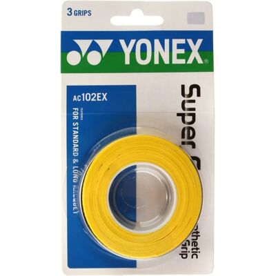 Yonex Super Grip Gelb - Overgrip für Tennisrackets Yonex Super Grip Gelb - Overgrip für Tennisrackets