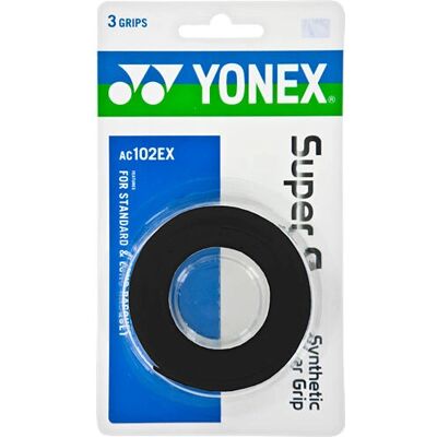 Yonex Super Grap Overgrip - Schwarz - 3er Pack - Griff Yonex Super Grap Overgrip - Schwarz - 3er Pack - Griff