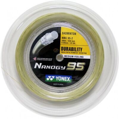 Yonex Nanogy Bg 95 Amber - Encordado de bádminton Yonex Nanogy Bg 95 Amber - Encordado de bádminton