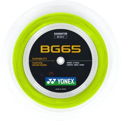 Yonex BG 65 - Multifilament nylon badmintonsträng - 200m Yonex BG 65 - Multifilament nylon badmintonsträng - 200m
