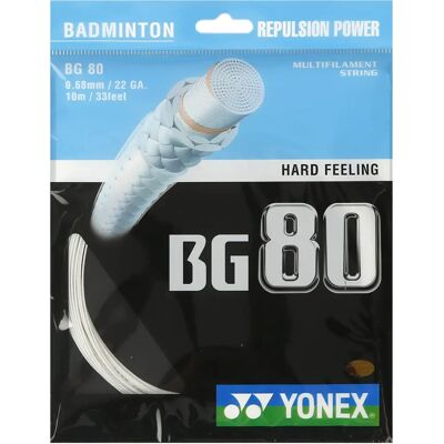 Yonex Bg 80 Blanco - Cuerda de Bádminton Yonex Bg 80 Blanco - Cuerda de Bádminton
