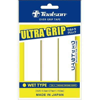 Toalson Ultra Grip 3-pack vit - Handtag för padel Toalson Ultra Grip 3-pack vit - Handtag för padel