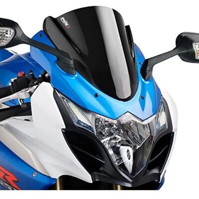 Parabrezza moto Puig 4933N - Stile racing, Colore nero, Facile da installare Parabrezza moto Puig 4933N - Stile racing, Colore nero, Facile da installare