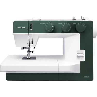 Janome 1522 GN Zielona Maszyna do szycia - Automatyczna, Podwójna igła, 25 wzorów Janome 1522 GN Zielona Maszyna do szycia - Automatyczna, Podwójna igła, 25 wzorów