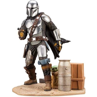 Estatua Mandalorian y Grogu de Kotobukiya - Escala 1/7 - Star Wars Estatua Mandalorian y Grogu de Kotobukiya - Escala 1/7 - Star Wars