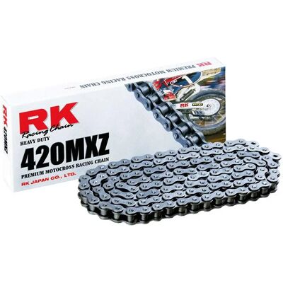 Catena moto RK 420MXZ Racing - Leggera, Trattata termicamente, Con lucchetto Catena moto RK 420MXZ Racing - Leggera, Trattata termicamente, Con lucchetto