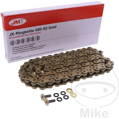 JMT 520-X2X102L Gold Motorcycle Chain - Motorcycle Chain JMT 520-X2X102L Gold Motorcycle Chain - Motorcycle Chain