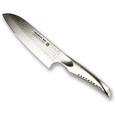Coltello Santoku Global Sai Modello SAI-03 19cm Martellato Coltello Santoku Global Sai Modello SAI-03 19cm Martellato