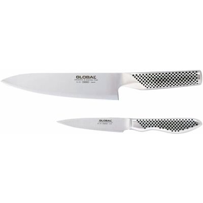 Global G-55, GS-38 Küchenmesser-Set - Silber Global G-55, GS-38 Küchenmesser-Set - Silber