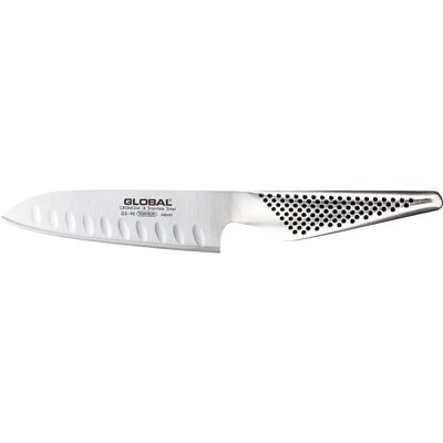 Global Santoku Messer - 13cm Alveolierte Klinge - Hochwertiges Japanisches Küchenmesser Global Santoku Messer - 13cm Alveolierte Klinge - Hochwertiges Japanisches Küchenmesser