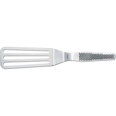 Spatola con scanalature Global GS-26 - Flessibile, Acciaio Inox, Giappone Spatola con scanalature Global GS-26 - Flessibile, Acciaio Inox, Giappone