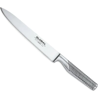Global GF-37 Carving Knife - 22cm, Stainless Steel, Japanese Craftsmanship Global GF-37 Carving Knife - 22cm, Stainless Steel, Japanese Craftsmanship