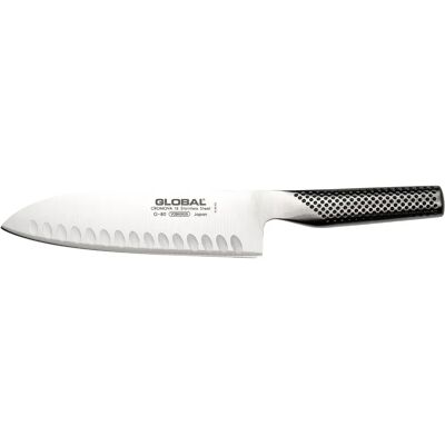 Coltello Santoku Global G-80 - Lama scanalata 18cm, coltello da cucina Coltello Santoku Global G-80 - Lama scanalata 18cm, coltello da cucina