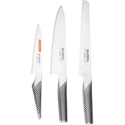 Set di 3 Coltelli da Cucina Global G-9211R - Kit di Coltelli Set di 3 Coltelli da Cucina Global G-9211R - Kit di Coltelli