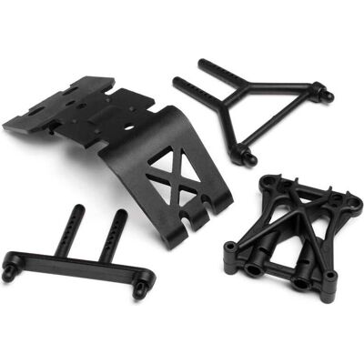 HPI Skid Plate/Schoktoren Set - Auto-onderdeel HPI Skid Plate/Schoktoren Set - Auto-onderdeel