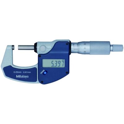 Mitutoyo Digital Micrometer 0-25mm - Accurate, Compact, DIN 863 Mitutoyo Digital Micrometer 0-25mm - Accurate, Compact, DIN 863