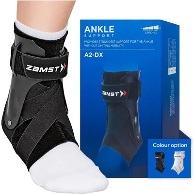 Attelle de cheville Zamst A2-DX noire - Soutien en cas d'entorse - Publicité Attelle de cheville Zamst A2-DX noire - Soutien en cas d'entorse - Publicité