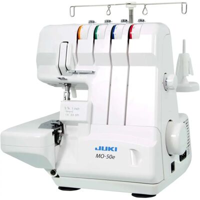 Machine à coudre overlock Juki MO-50E - Enfilage automatique - Publicité Machine à coudre overlock Juki MO-50E - Enfilage automatique - Publicité