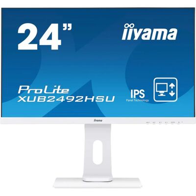 iiyama ProLite XUB2492HSU-W1 Écran LED - 23,8" Full HD Blanc iiyama ProLite XUB2492HSU-W1 Écran LED - 23,8" Full HD Blanc