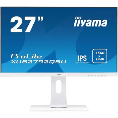 Iiyama ProLite XUB2792QSU-W1 LED-Display - 27 Zoll, Quad HD, Weiß Iiyama ProLite XUB2792QSU-W1 LED-Display - 27 Zoll, Quad HD, Weiß