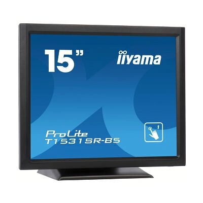 Écran tactile POS Iiyama T1531SR-B5 - 15" - Noir - 1024x768 - IP54 Écran tactile POS Iiyama T1531SR-B5 - 15" - Noir - 1024x768 - IP54